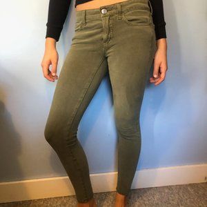 American Eagle Olive Super stretch jeggings